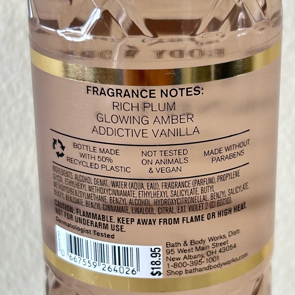 NWT Bath & Body Works Viva Vanilla FFM 8 Fl oz Full Size - Picture 3 of 4